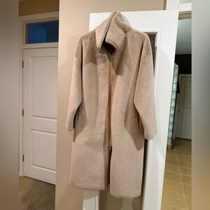 Free People Cream Teddy Jacket